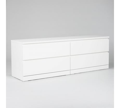 Комод Гуд ЛАКК Варма, 4 выдвижных ящика, 160x54x40, белый S00265