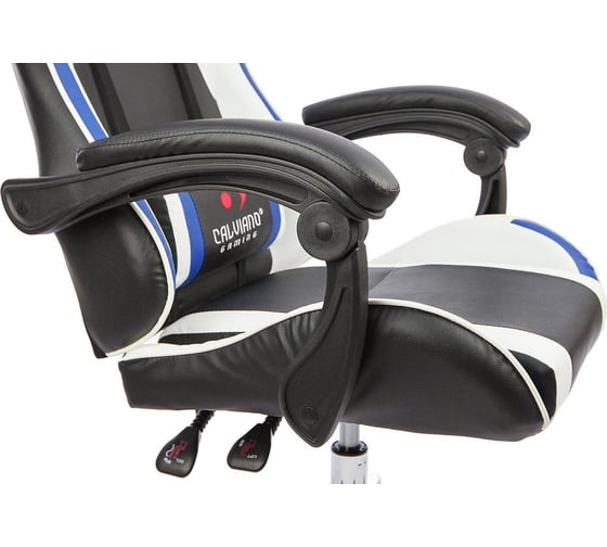 Вибромассажное кресло Calviano asti ultimato black/white/blue 2073009500039