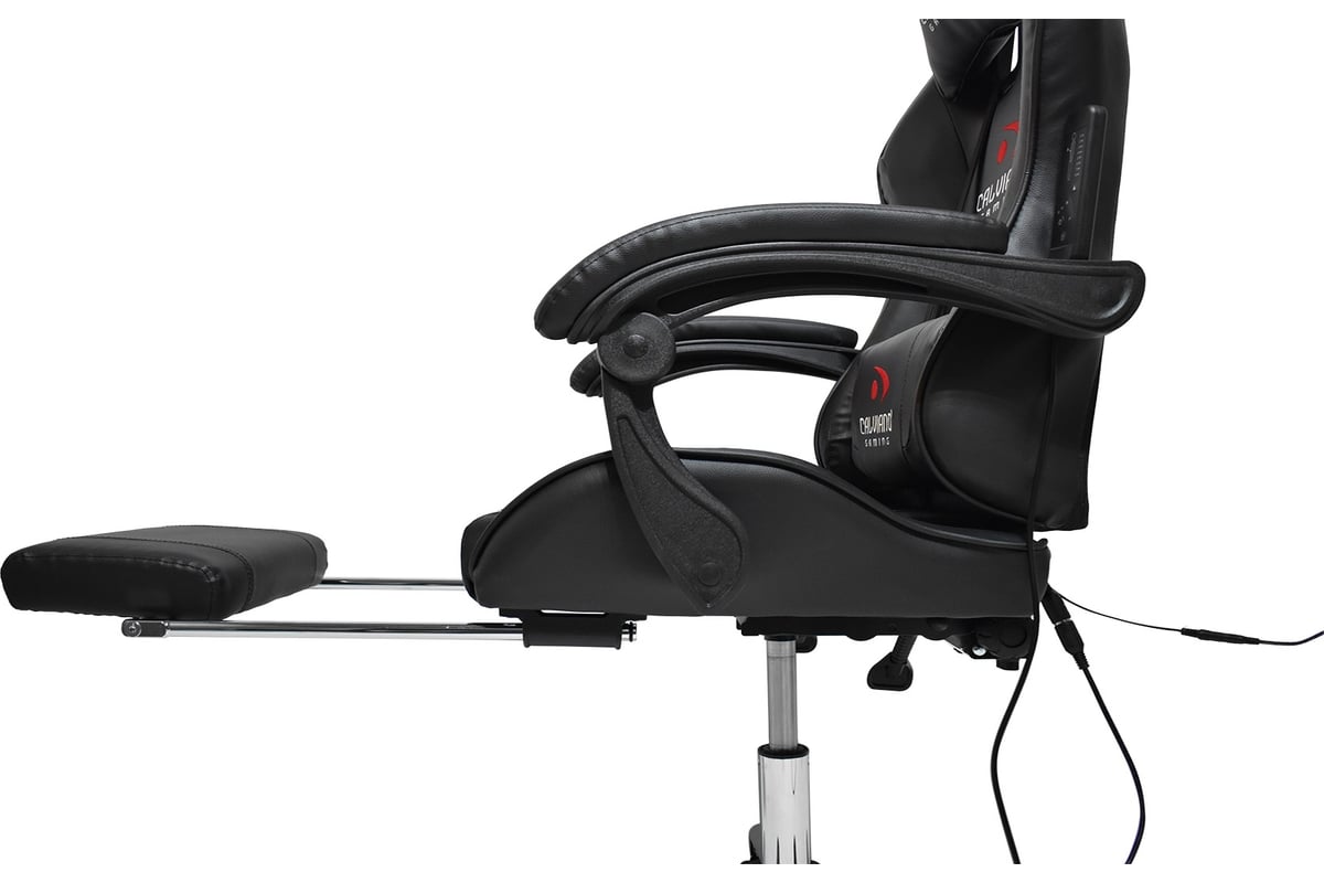 Вибромассажное кресло Calviano avanti ultimato total black с подножкой ...