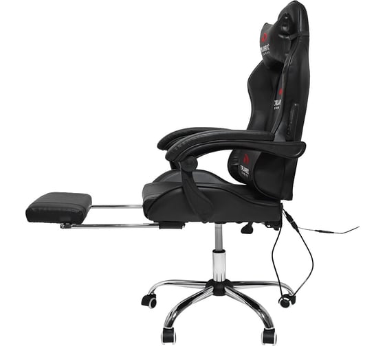 Вибромассажное кресло Calviano avanti ultimato total black с подножкой 2073009500169