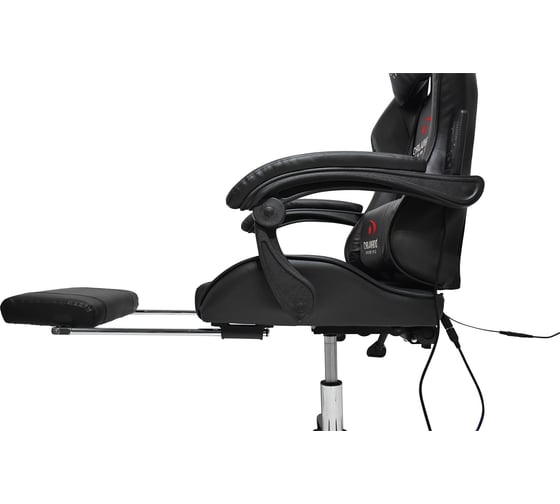 Вибромассажное кресло Calviano avanti ultimato total black с подножкой 2073009500169