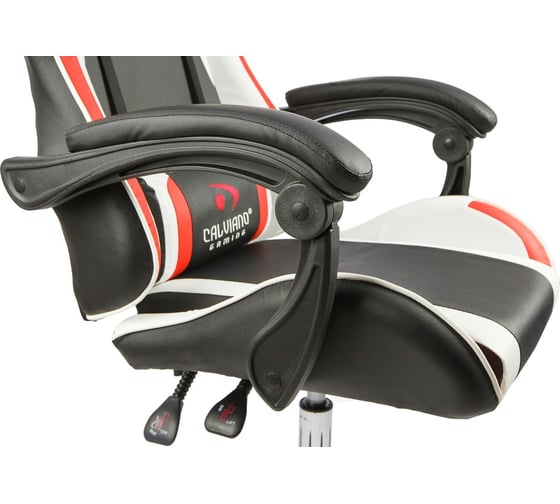 Вибромассажное кресло Calviano asti ultimato black/white/red 2073009500046