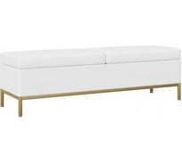 Банкетка ООО ВКДП Рише мягкая, велюр, белый, пакет 1 из 1 ПМ-380.12