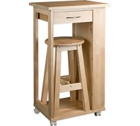 Тумба с табуретом Мебелик лак 8480