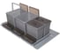 Система сортировки NAVAKO omega 900/36/4 metallic grey 10265 2