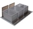 Система сортировки NAVAKO omega 900/36/4 metallic grey 10265 3