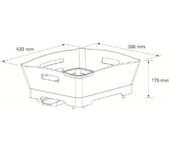 Держатель для тарелок NAVAKO sigma white 10047