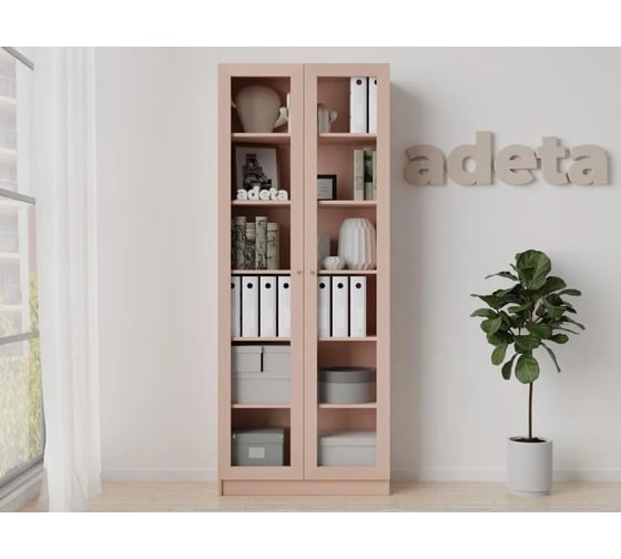 Книжный шкаф ADETA IKEA Билли 336 oak milkey 6852187