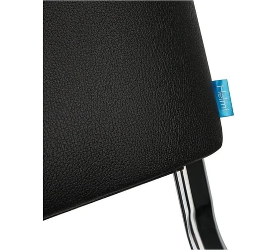 Стул Helmi hl-f01 изо каркас хром, обивка кожзам, черный 330630