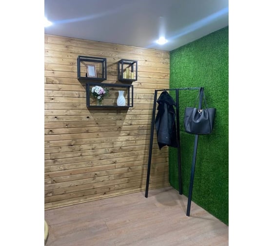 Комплект полок Pletenev LOFT махагон + каркас черный муар KPS-101-19