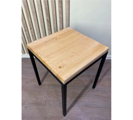 Комплект табуретов Pletenev LOFT дуб + каркас черный муар KPS-101-07
