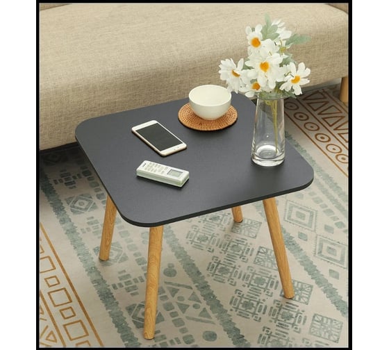 Столик ZDK Homium Square, квадратный, цвет черный table02black