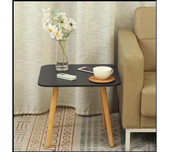 Столик ZDK Homium Square, квадратный, цвет черный table02black