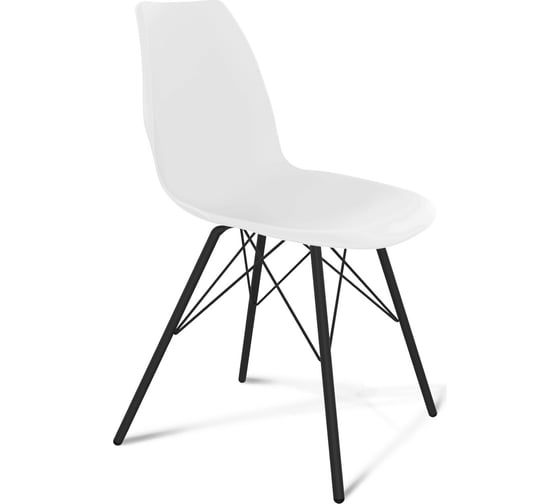 Стул Sheffilton SHT-ST29/S37 белый/черный муар СТ-215 2