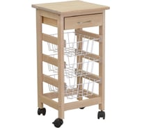 Тумба с ящиком и корзинами Мебелик лак 8418