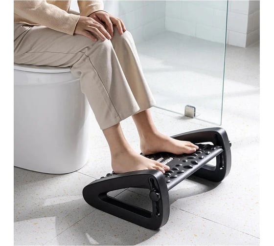Подставка для ног ZDK Homium Proffi цвет черный, регулируемая высота footrest02