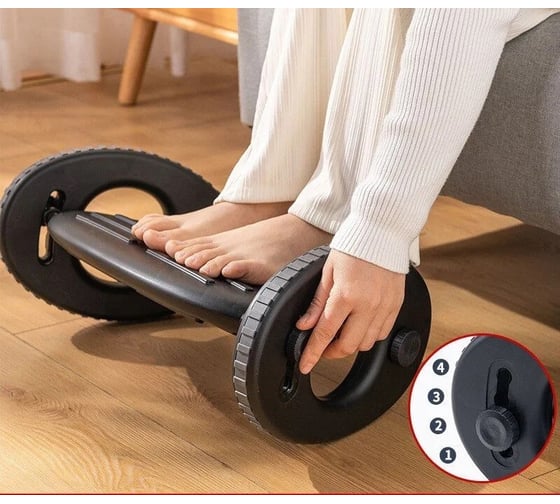 Подставка для ног ZDK Homium Proffi цвет черный, полукруг footrest03