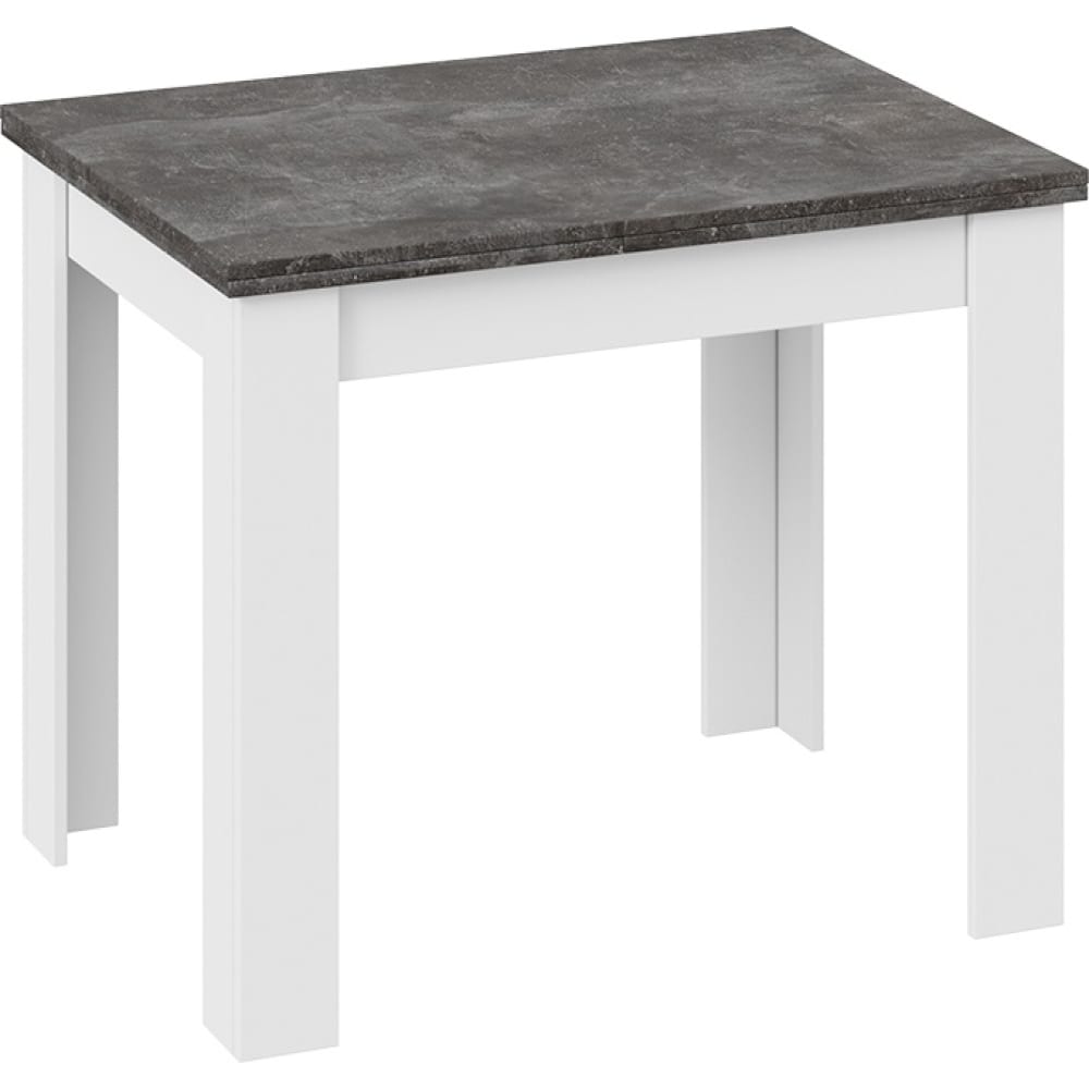стол раздвижной хьюстон тип 3 белый ателье темный