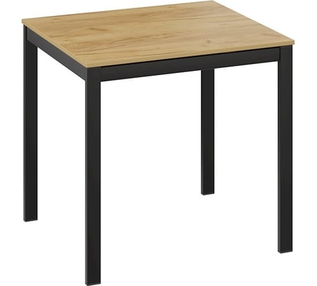 Раздвижной стол ТриЯ Слайд Тип 1 черный муар/дуб крафт золотой 228423