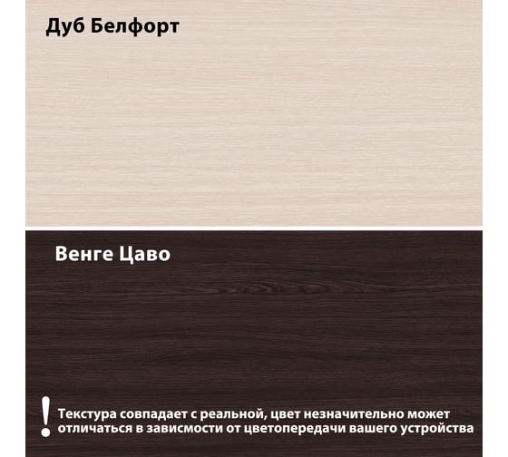 Настенная полка ТриЯ Полка тип 4, венге цава/дуб молочный 28392