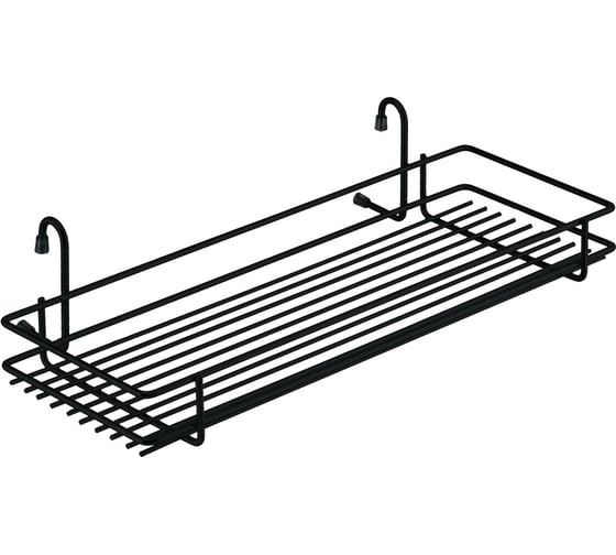 Полка lemax широкая, короткая, черный матовый MX-060 BL 1