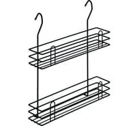 Полка для специй lemax двухъярусная, тип-2, черный матовый LE 540 BL