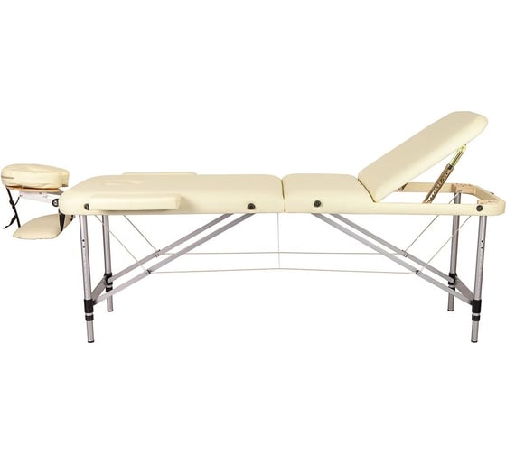 Массажный стол Atlas Sport складной 60 см 3-с алюминиевый, бежевый 2071000126043