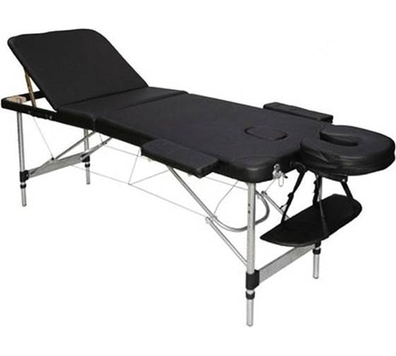 Массажный стол Atlas Sport складной 60 см 3-с алюминиевый, черный 2071000126029