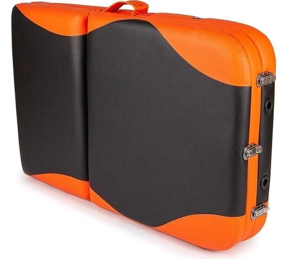 Массажный стол Atlas Sport складной 60 см 3-с алюминиевый, черно-оранжевый 2071000126067