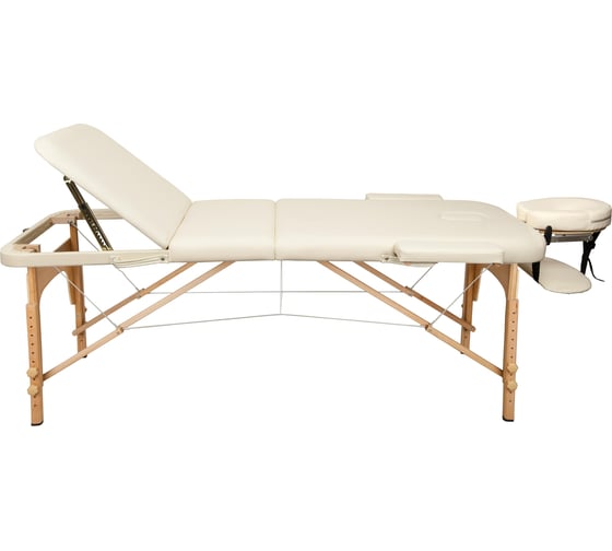 Массажный стол Atlas Sport 60 см складной 3-с деревянный, бежевый 2071000046044