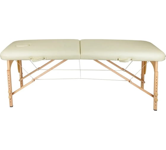 Массажный стол Atlas Sport складной 2-с 60 см деревянный без аксессуаров, бежевый 2071000016146