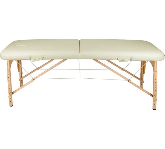 Массажный стол Atlas Sport складной 2-с 70 см деревянный без аксессуаров, бежевый 2071000027142