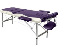 Массажный стол Atlas Sport складной 60 см 3-с алюминиевый, фиолетово-бежевый 2071000126098