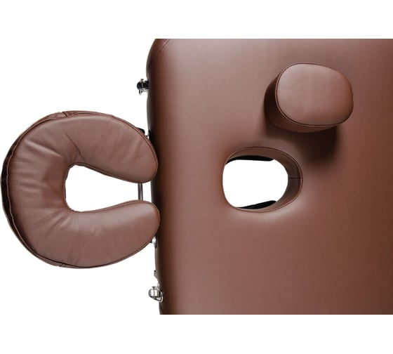 Массажный стол Atlas Sport 70 см XXL PRO с валиком, с memory foam, складной 3-с деревянный, коричневый 2071000067032