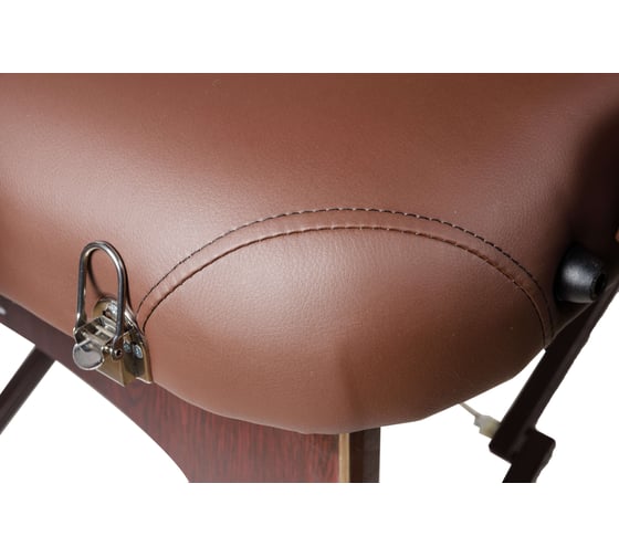 Массажный стол Atlas Sport 70 см XXL PRO с валиком, с memory foam, складной 3-с деревянный, коричневый 2071000067032