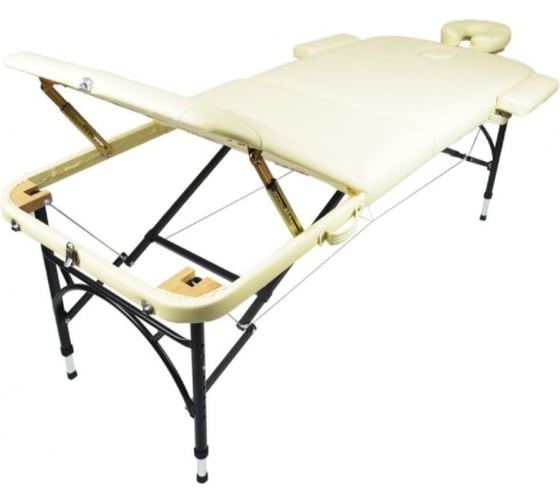 Массажный стол Atlas Sport складной Strong 70 см 3-с алюминиевый усиленная столешница бежевый 2071000167046