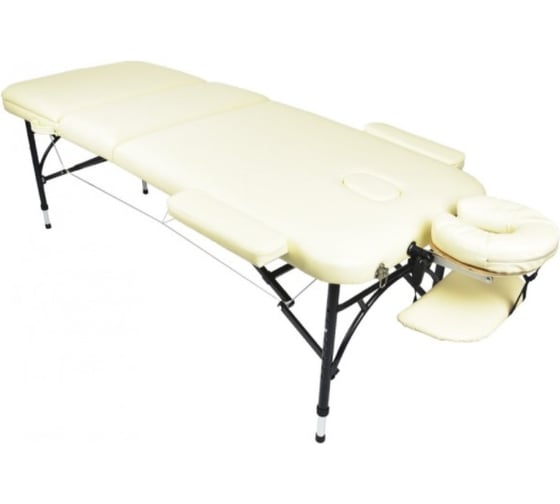 Массажный стол Atlas Sport складной Strong 70 см 3-с алюминиевый усиленная столешница бежевый 2071000167046