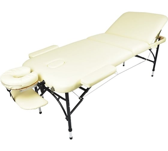 Массажный стол Atlas Sport складной Strong 70 см 3-с алюминиевый усиленная столешница бежевый 2071000167046