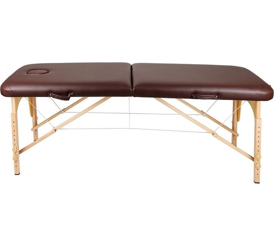 Массажный стол Atlas Sport складной 2-с 70 см деревянный без аксессуаров, коричневый 2071000027135