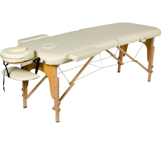 Массажный стол Atlas Sport складной 2-с 60 см деревянный, бежевый 2071000016047 1