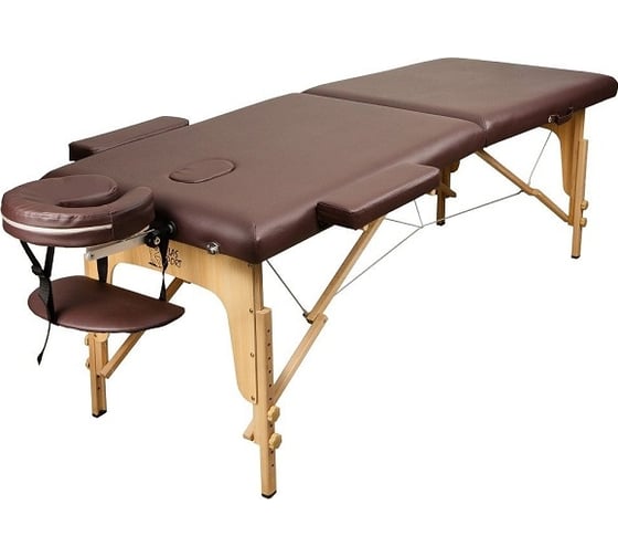 Массажный стол Atlas Sport складной 2-с деревянный 70 см, коричневый 2071000027036 1