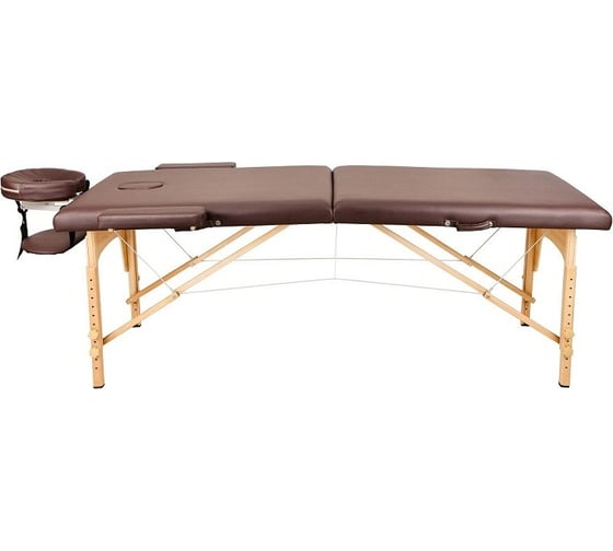 Массажный стол Atlas Sport складной 2-с деревянный 70 см, коричневый 2071000027036