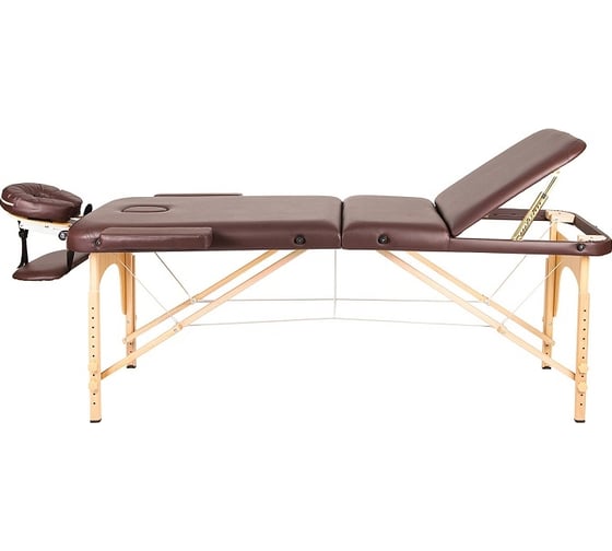 Массажный стол Atlas Sport 70 см складной 3-с деревянный, коричневый 2071000057033