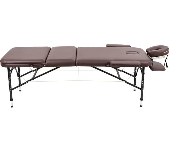 Массажный стол Atlas Sport складной Strong 70 см 3-с алюминиевый усиленная столешница, коричневый 2071000167039