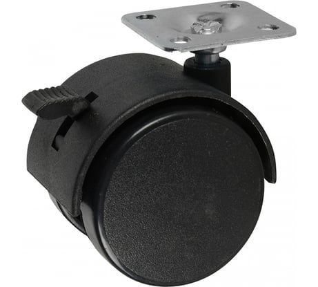 Колесная опора lemax PROF d=50, со стопором, площадка 38x38 KLS-01-D50-B