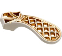 Ручка-кнопка Kerron белый с золотом RK-041 WG