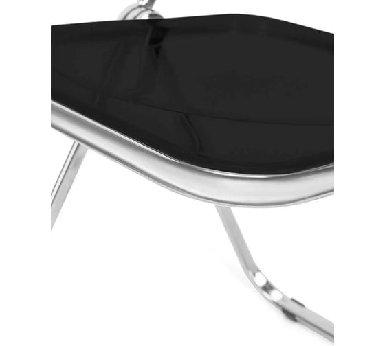 Пластиковый складной стул URM с металлическими ножками, 76x47x48 см, черный D01528