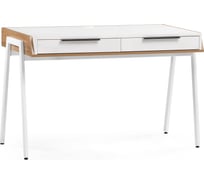 Деревянный стол Woodville Рокс 116x65x77 см, дуб вотан/белый 530839