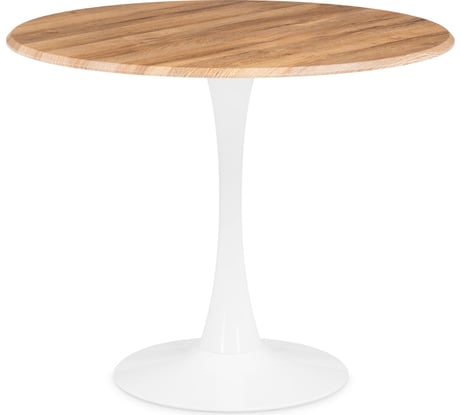 Деревянный стол Woodville Тулип 90x73 см, дуб вотан/белый 530836