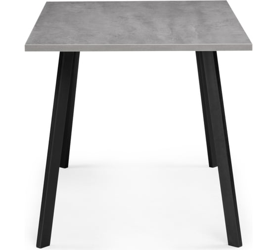 Деревянный стол Woodville Тринити Лофт 120x80x75 см, 25 мм, бетон/черный матовый 534914